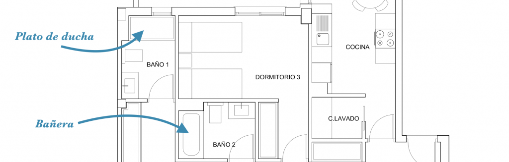 plato de ducha o bañera